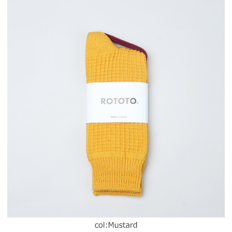 RoToTo(ȥ) COTTON WAFFLE CREW SOCKS