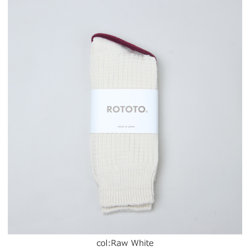 RoToTo(ȥ) COTTON WAFFLE CREW SOCKS