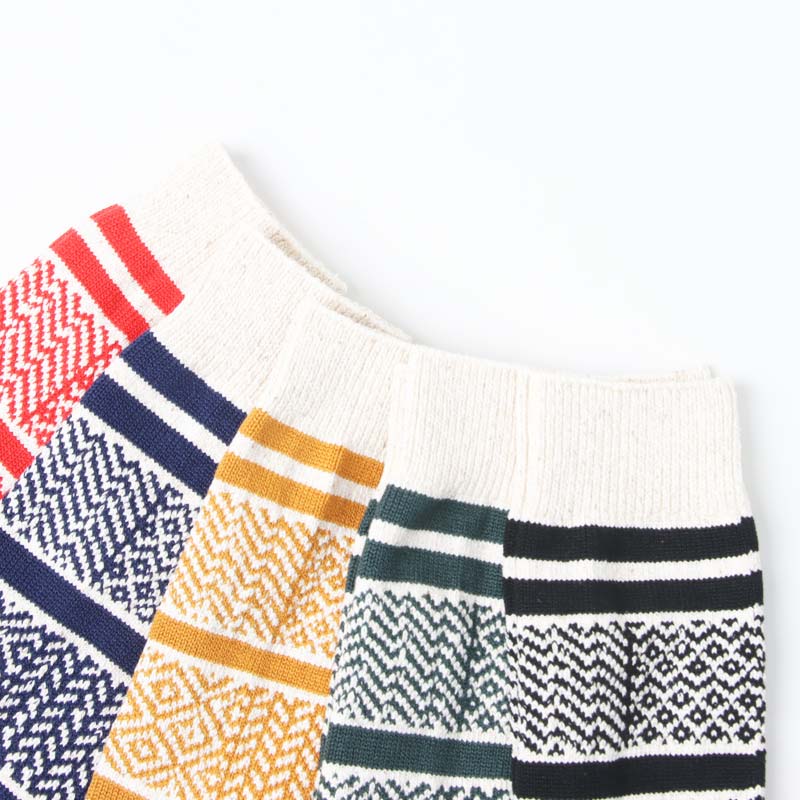RoToTo(ȥ) MULTI JACQUARD CREW SOCKS