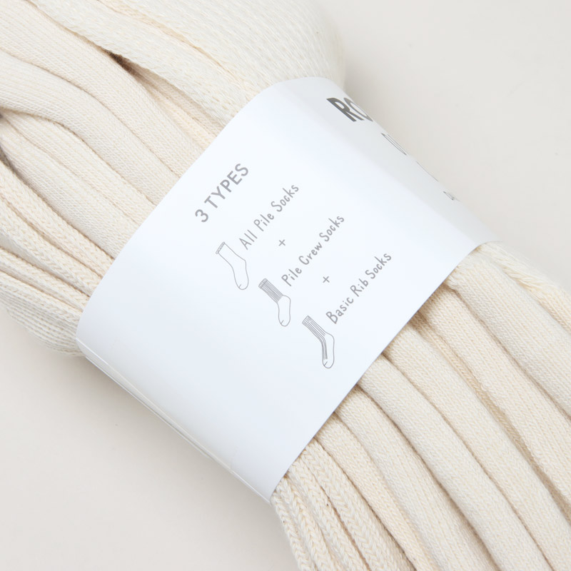 RoToTo(���ȥ�) ORGANIC DAILY 3 PACK CREW SOCKS