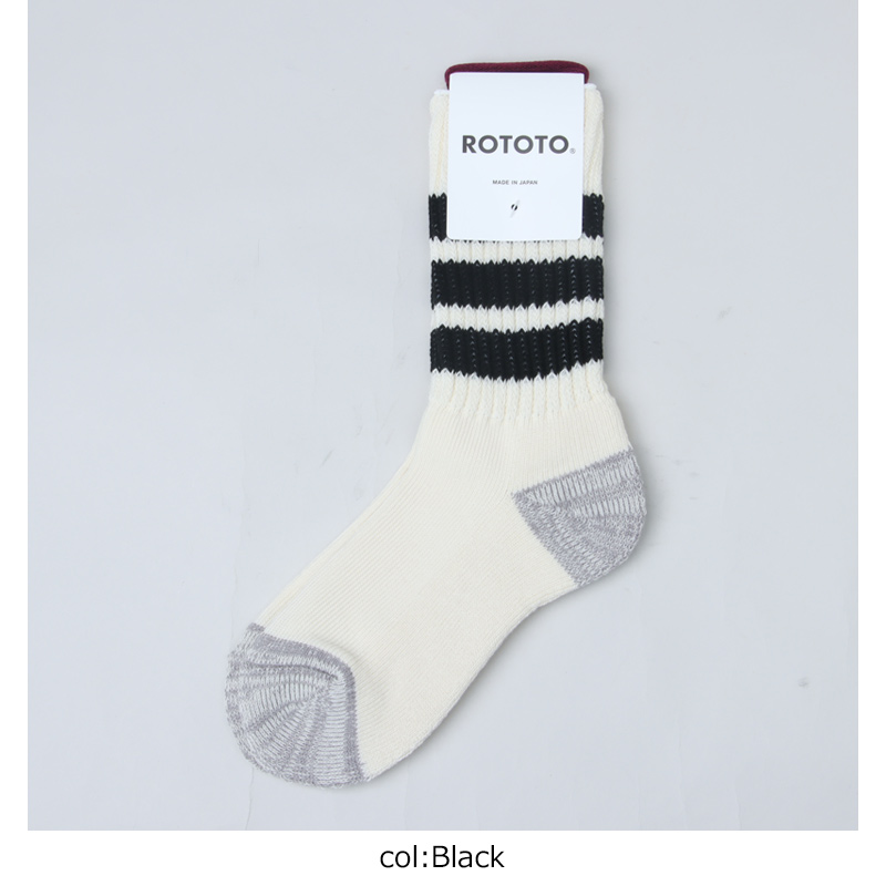 RoToTo(���ȥ�) COARSE RIBBED OLDSCHOOL CREW SOCKS