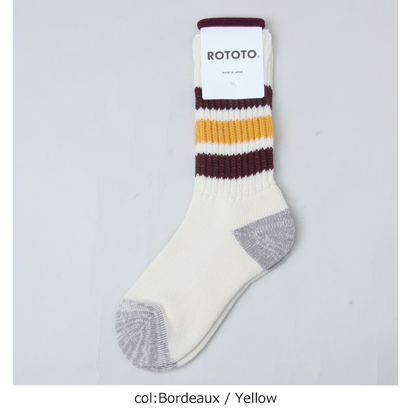 RoToTo(���ȥ�) COARSE RIBBED OLDSCHOOL CREW SOCKS