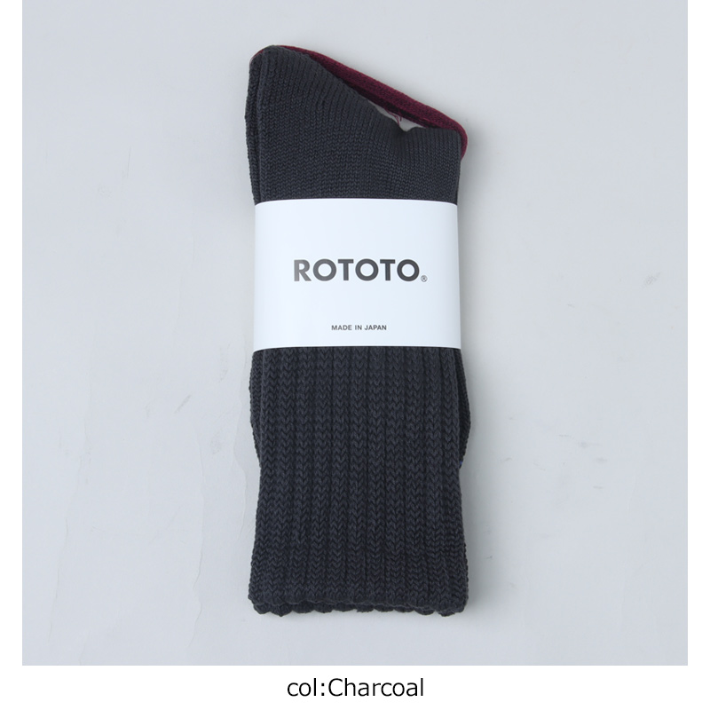 RoToTo(���ȥ�) LOOSE PILE CREW SOCKS