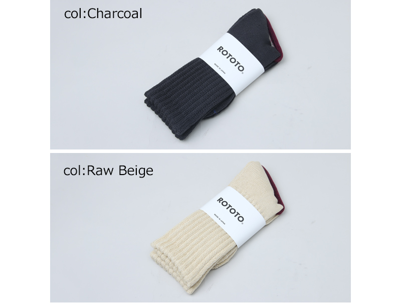 RoToTo(���ȥ�) LOOSE PILE CREW SOCKS