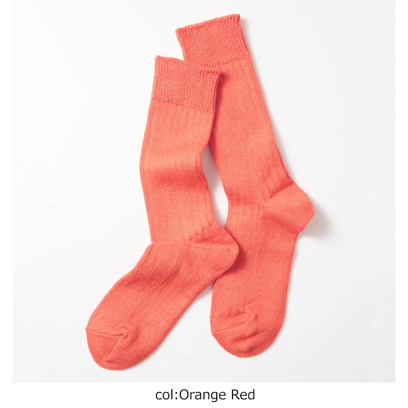 RoToTo(���ȥ�) LINEN COTTON RIBBED CREW SOCKS