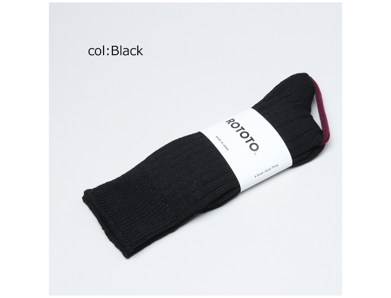 RoToTo(���ȥ�) LINEN COTTON RIBBED CREW SOCKS