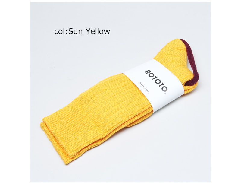 RoToTo(���ȥ�) LINEN COTTON RIBBED CREW SOCKS