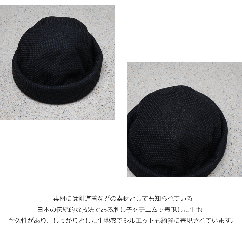 roundabout(�饦����Х���) Sashiko Roll Cap