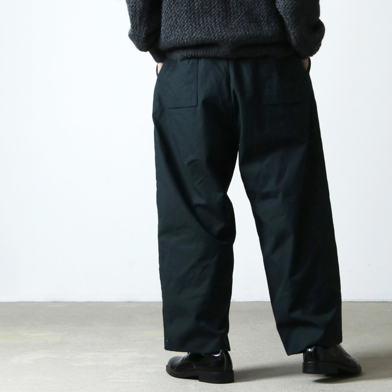 roundabout(饦Х) Double Canvas Deep Tuck Pants