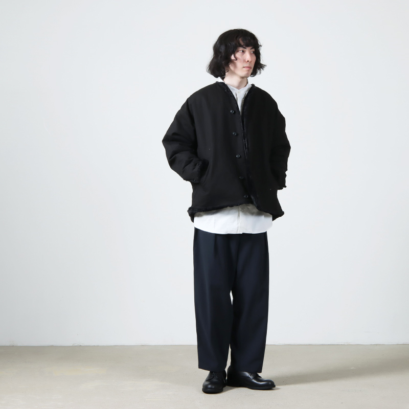 roundabout(饦Х) No Collar Fur Liner Jacket