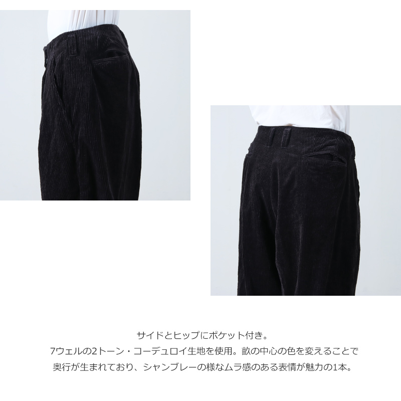 roundabout(饦Х) Corduroy 2tuck Pants