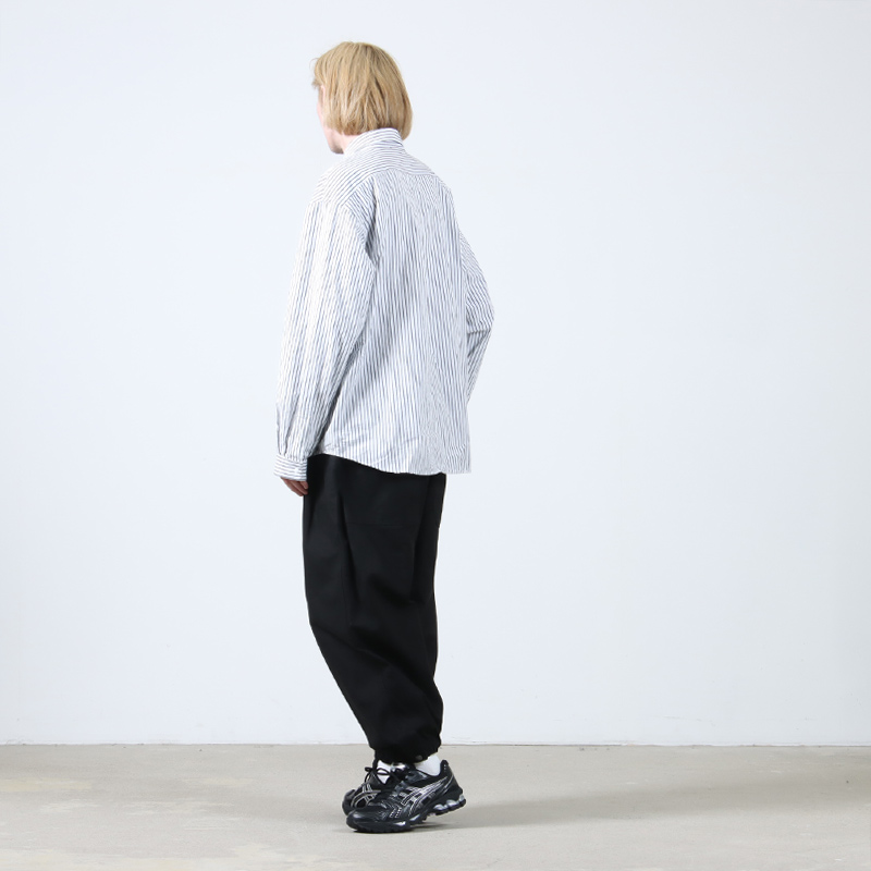 roundabout(饦Х) Cotton Serge 3tuck Big Balloon Pants