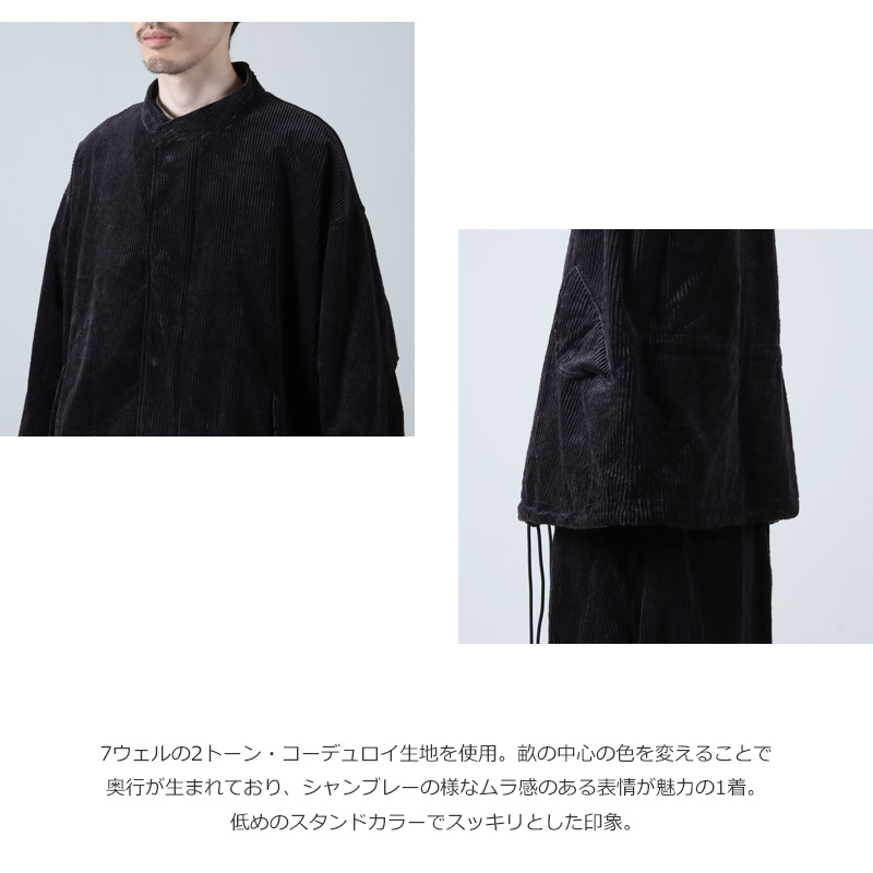 roundabout(饦Х) Corduroy Stand Collar Blouson