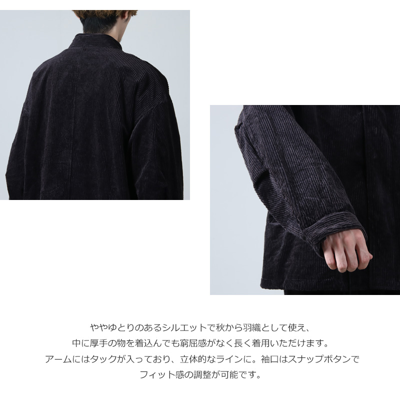 roundabout(饦Х) Corduroy Stand Collar Blouson