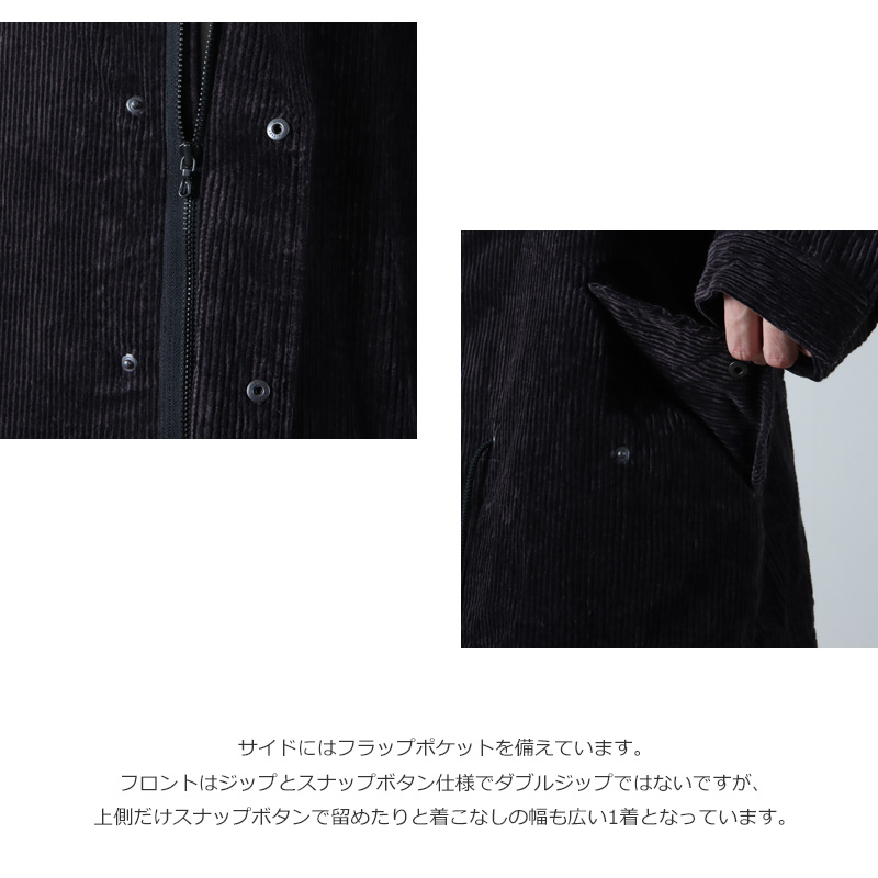 roundabout(饦Х) Corduroy Stand Collar Blouson