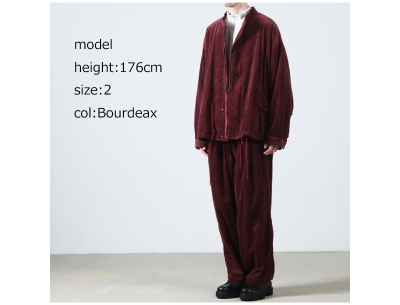 roundabout(饦Х) Corduroy Stand Collar Blouson