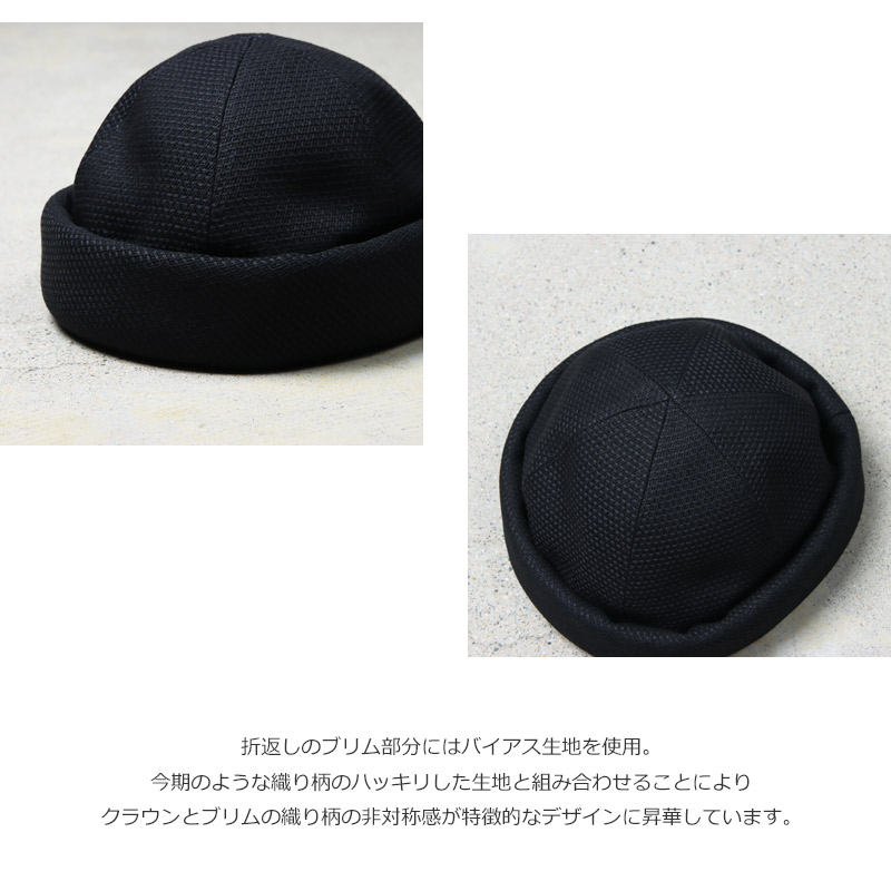 roundabout(饦Х) Sashiko Roll Cap