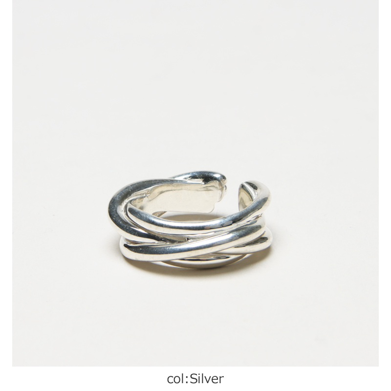 roundabout(饦Х) Silver Intersect Ring