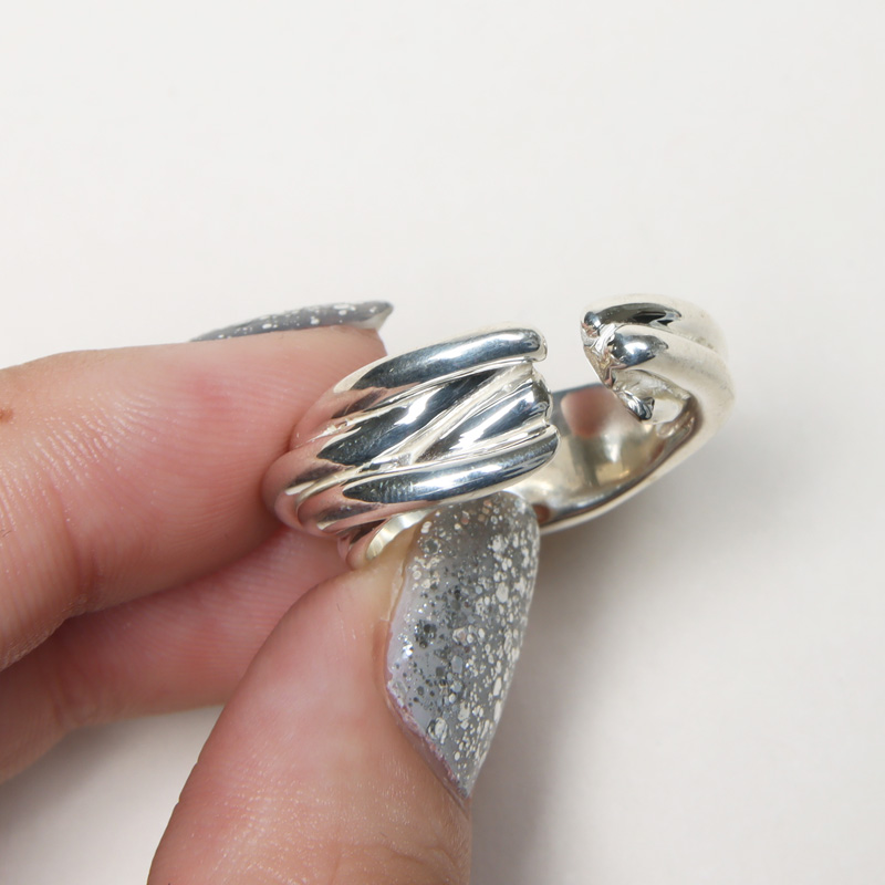 roundabout(饦Х) Silver Intersect Ring