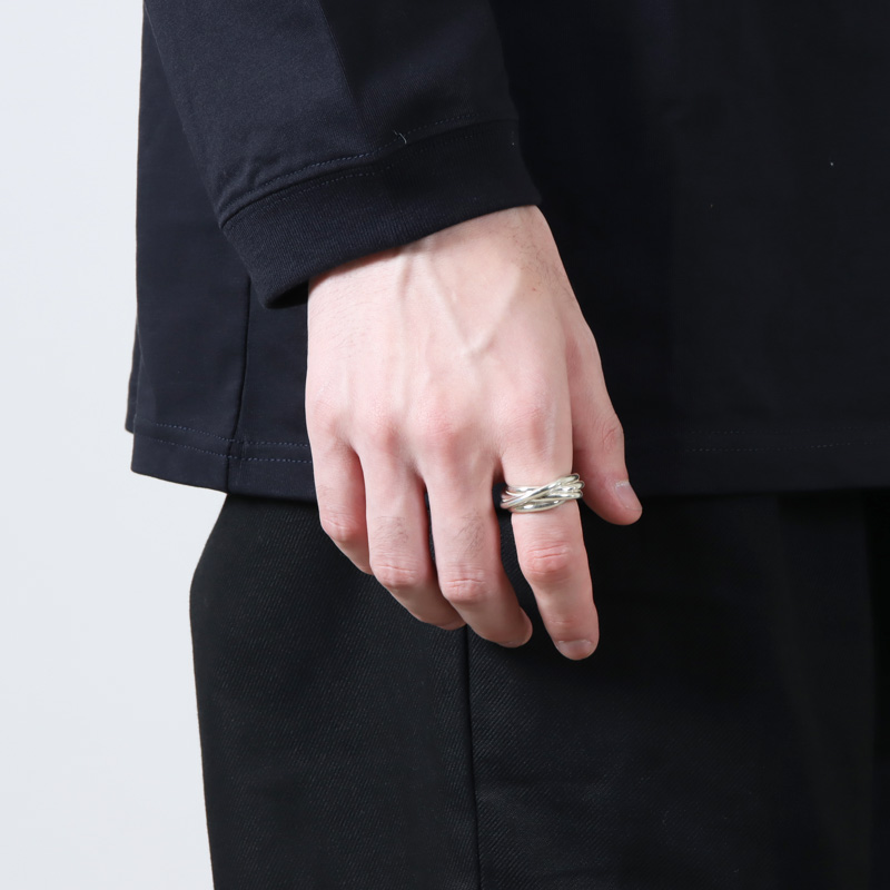 roundabout(饦Х) Silver Intersect Ring