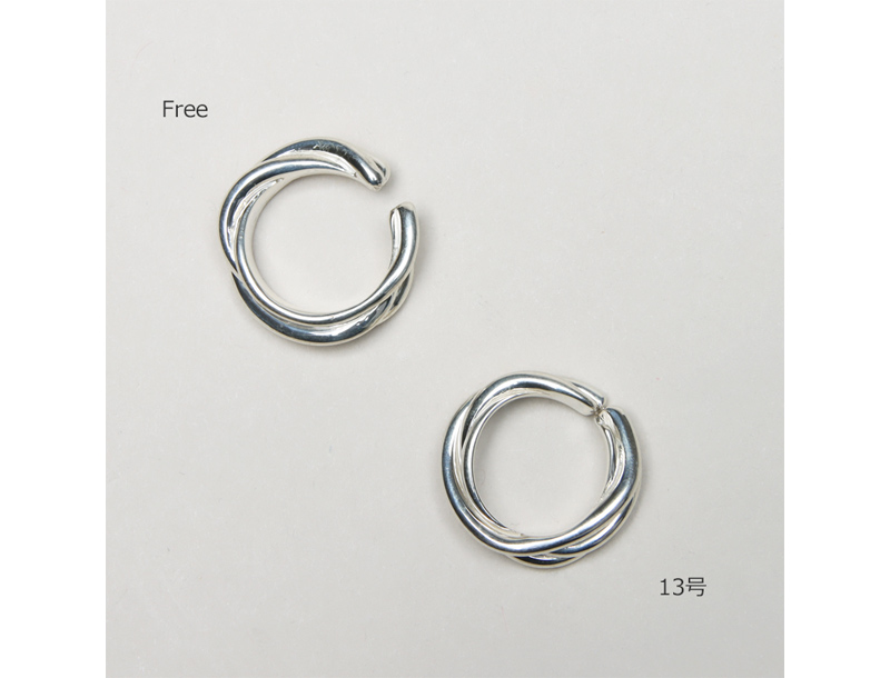 roundabout(饦Х) Silver Intersect Ring