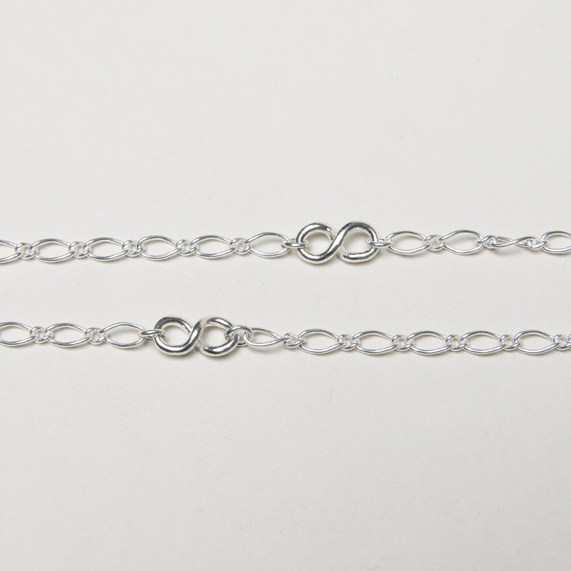 roundabout(饦Х) Silver Cross-Over Necklace