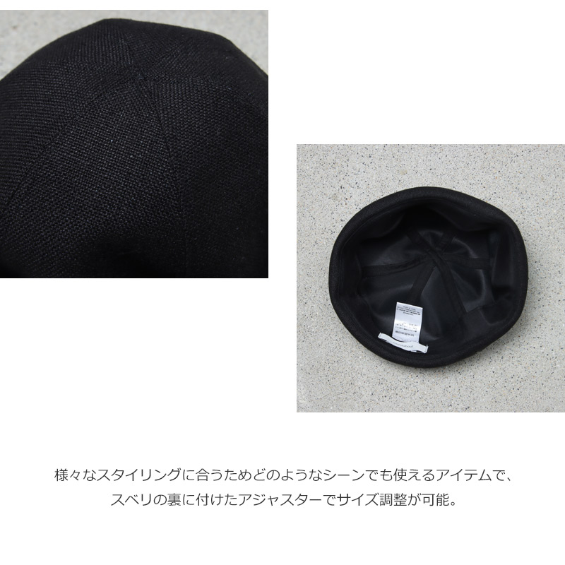 roundabout(饦Х) Linen Canvas Roll Cap