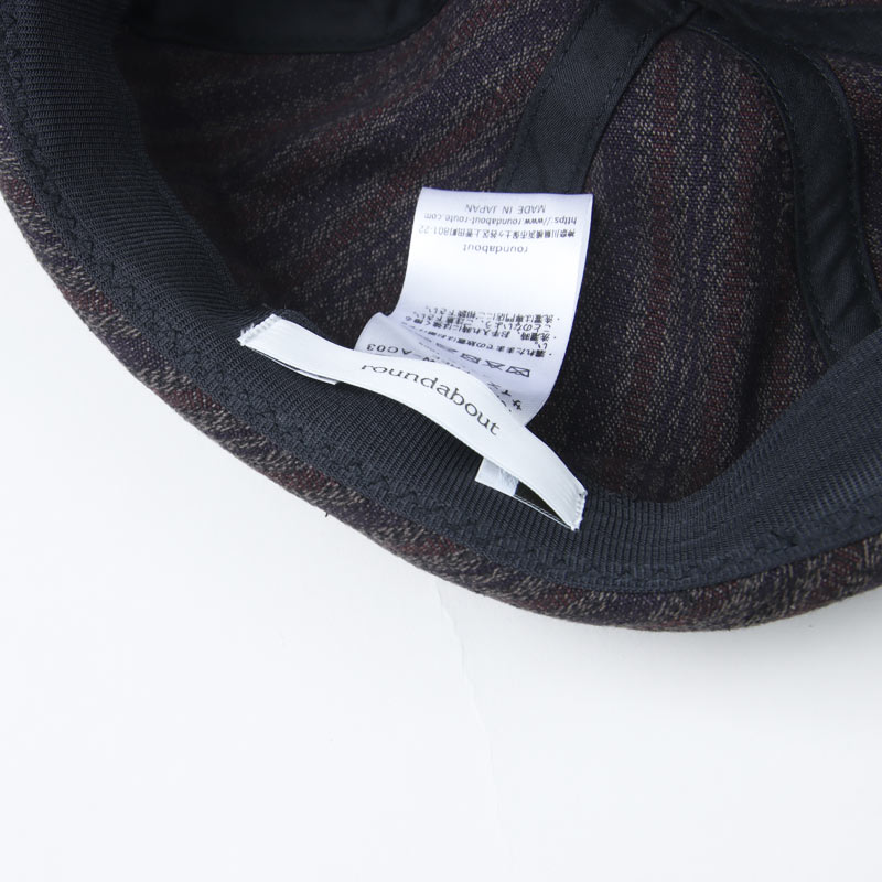 roundabout(饦Х) Dobby Stripe Roll Cap