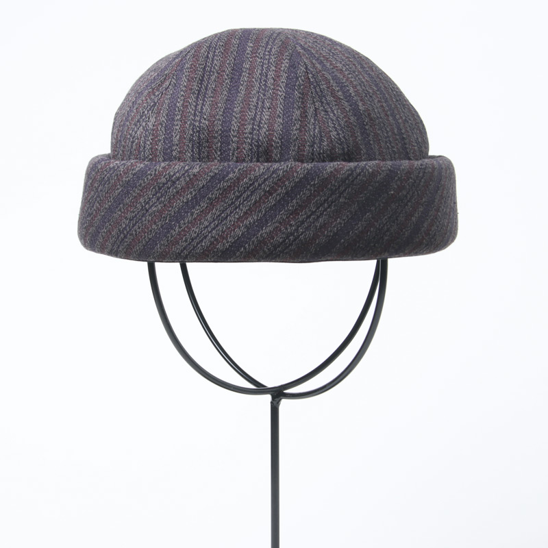 roundabout(饦Х) Dobby Stripe Roll Cap