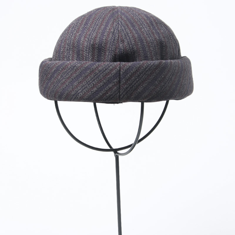 roundabout(饦Х) Dobby Stripe Roll Cap