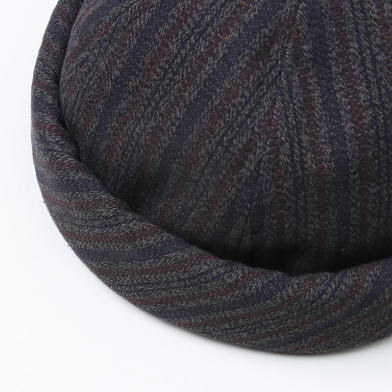 roundabout(饦Х) Dobby Stripe Roll Cap