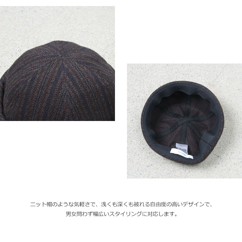 roundabout(饦Х) Dobby Stripe Roll Cap