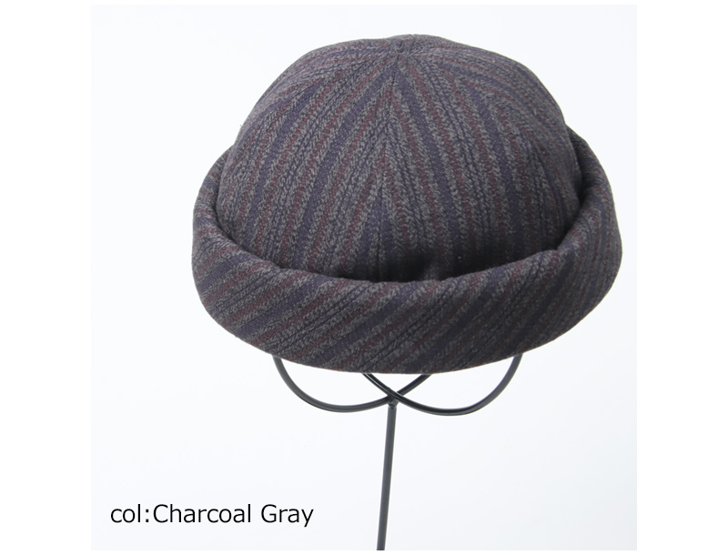 roundabout(饦Х) Dobby Stripe Roll Cap