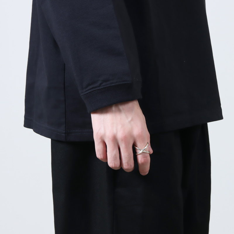 roundabout(�饦����Х���) Silver Cross-Over Ring