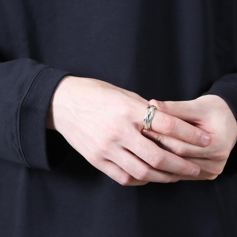 roundabout(�饦����Х���) Silver Intersect Ring