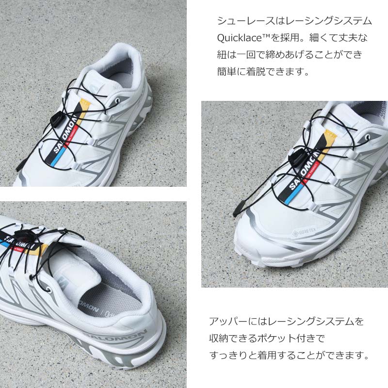Salomon (サロモン) XT-6 GTX / WHITE / WHITE / FTW SILVER