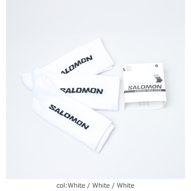 Salomon(�������) EVERYDAY CREW 3-PACK ��WHITE WHITE WHITE��