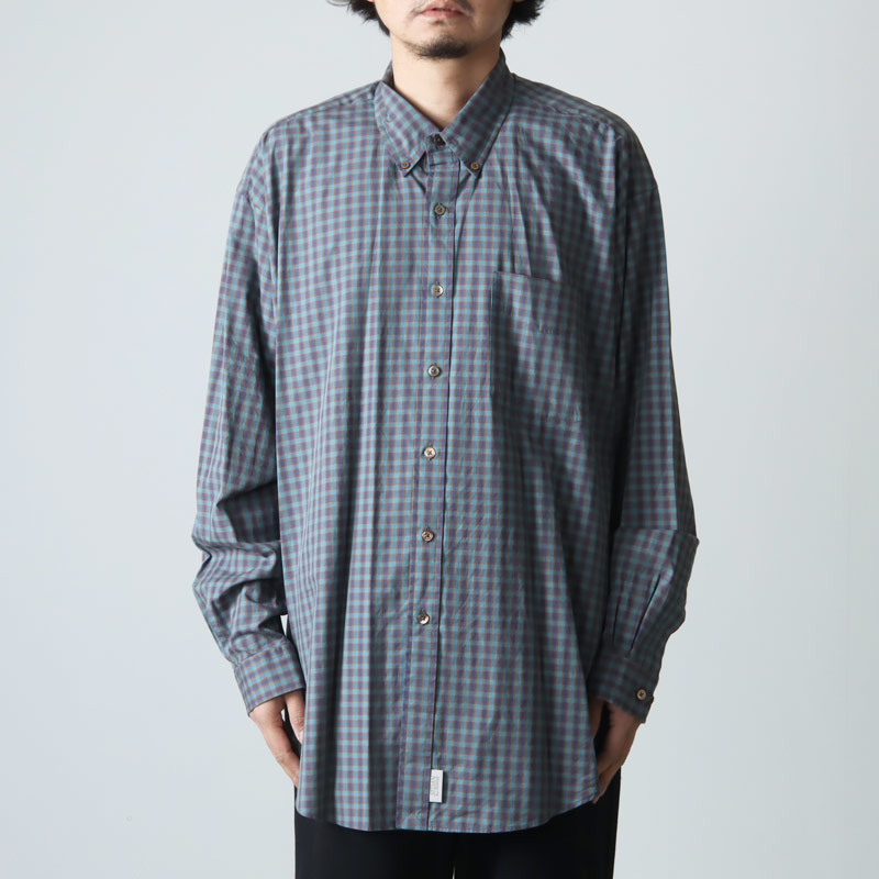 SEDAN ALL-PURPOSE (セダンオールパーパス) Poplin Plaid Big BD Shirt /  ポプリンプレイドビッグボタンダウンシャツ