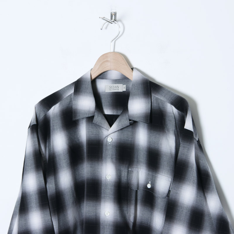 SEDAN ALL-PURPOSE (セダンオールパーパス) Ombre Plaid Open Collar