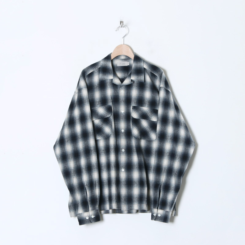 SEDAN ALL-PURPOSE (󥪡ѡѥ) Brushed Ombre Plaid Open Collar Shirt / ֥åɥ֥ץ쥤ɥץ󥫥顼