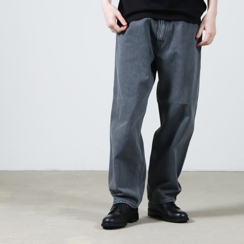 SEDAN ALL-PURPOSE (セダンオールパーパス) Oval Logo Denim Pant Pale Black /  オーバルロゴデニムパンツ