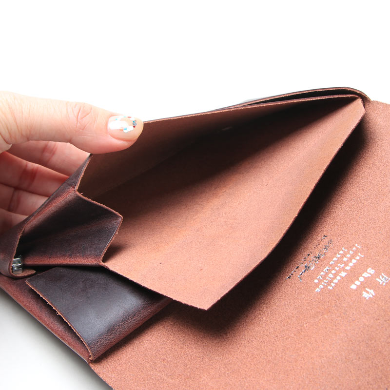 (祵) Long Wallet #Bridle leather Black