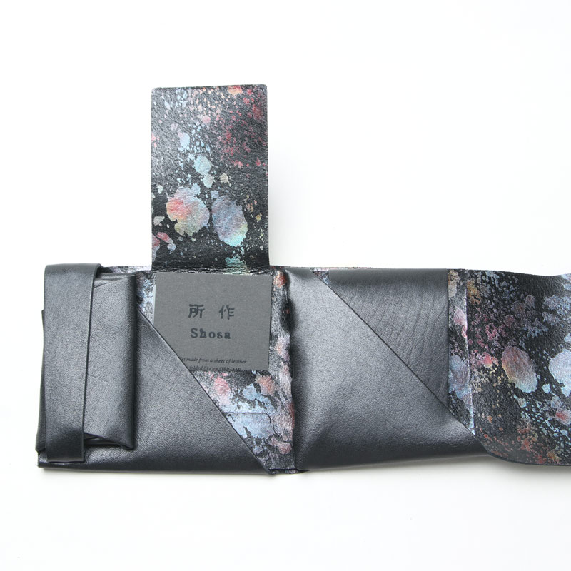 所作 (ショサ) Short Wallet #Black×Aurora / オーロラショート