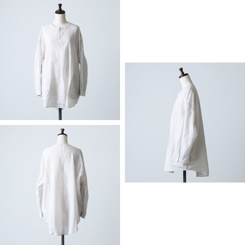 snow peak(Ρԡ) Hand-woven Cotton Pin-stripe Sleeping Shirt