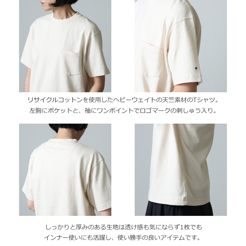 snow peak(スノーピーク) Recycled Cotton Heavy T shirt