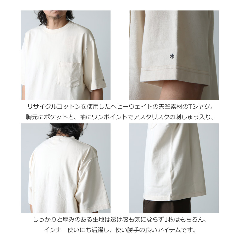 snow peak(Ρԡ) Recycled Cotton Heavy T shirt