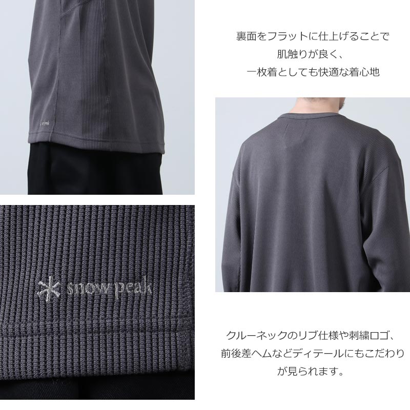 snow peak(Ρԡ) Dry Thermal L/S T-Shirt
