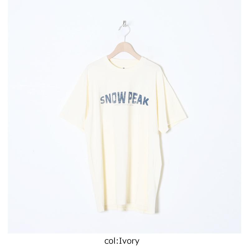 snow peak(Ρԡ) Recycled Cotton Dyed T-Shirt SP