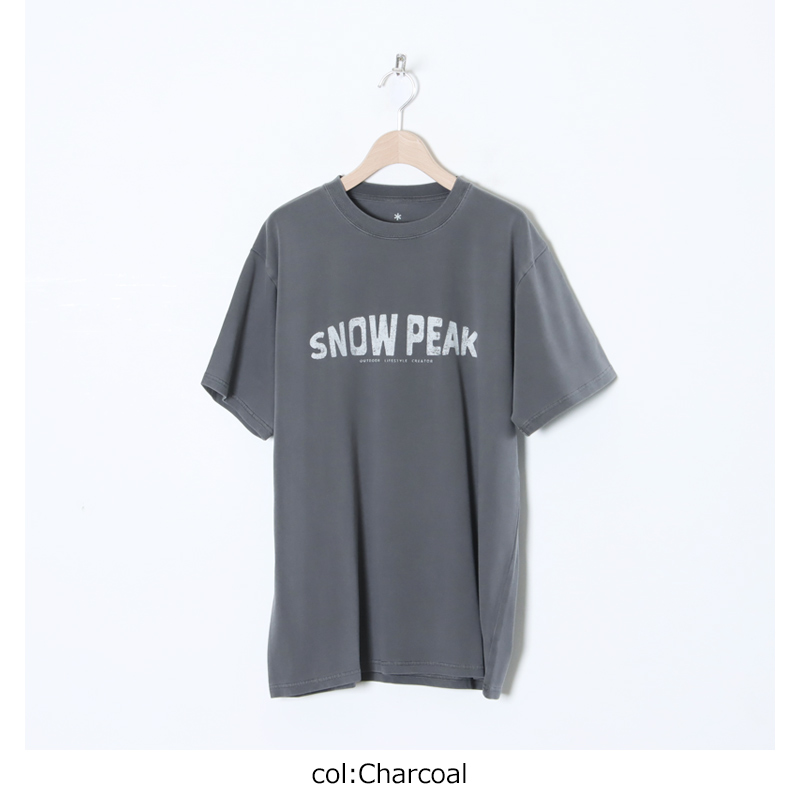 snow peak(Ρԡ) Recycled Cotton Dyed T-Shirt SP