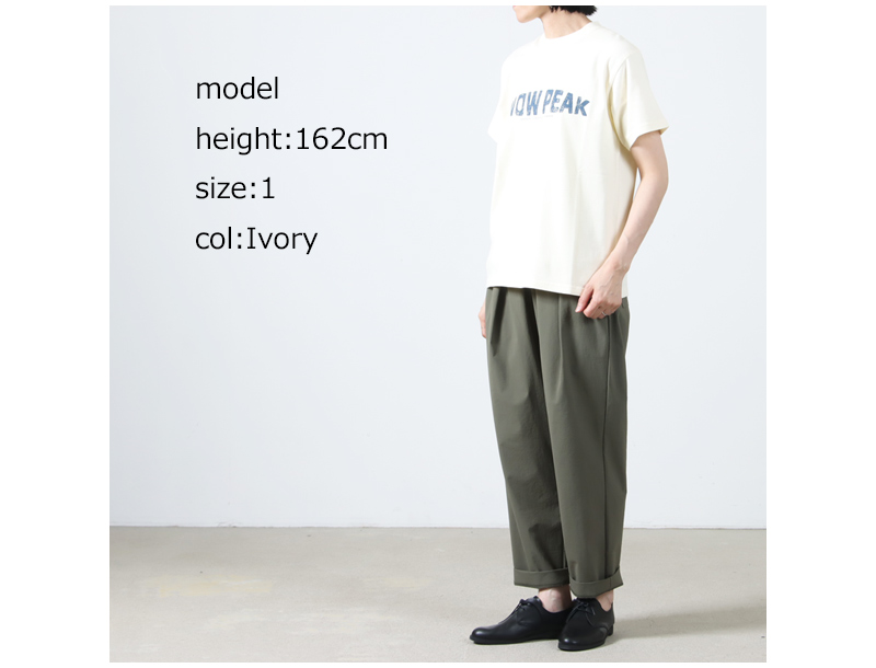 snow peak(Ρԡ) Recycled Cotton Dyed T-Shirt SP